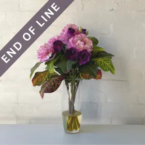 Artificial Floral Arrangement (Ex Rental) - Pink and Purples
