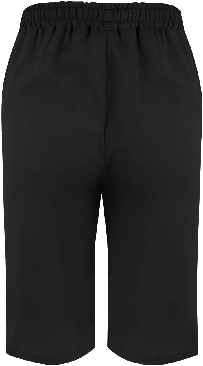 Capri Pants for Women Casual Summer Linen Cropped Pant Drawstring High Waisted Wide Leg Trouser Beach Vacation Capris