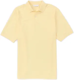 Gold Label Men's Pique Polo Shirt Supima Cotton Short Sleeve Wrinkle Resistant (Also in Big & Tall)