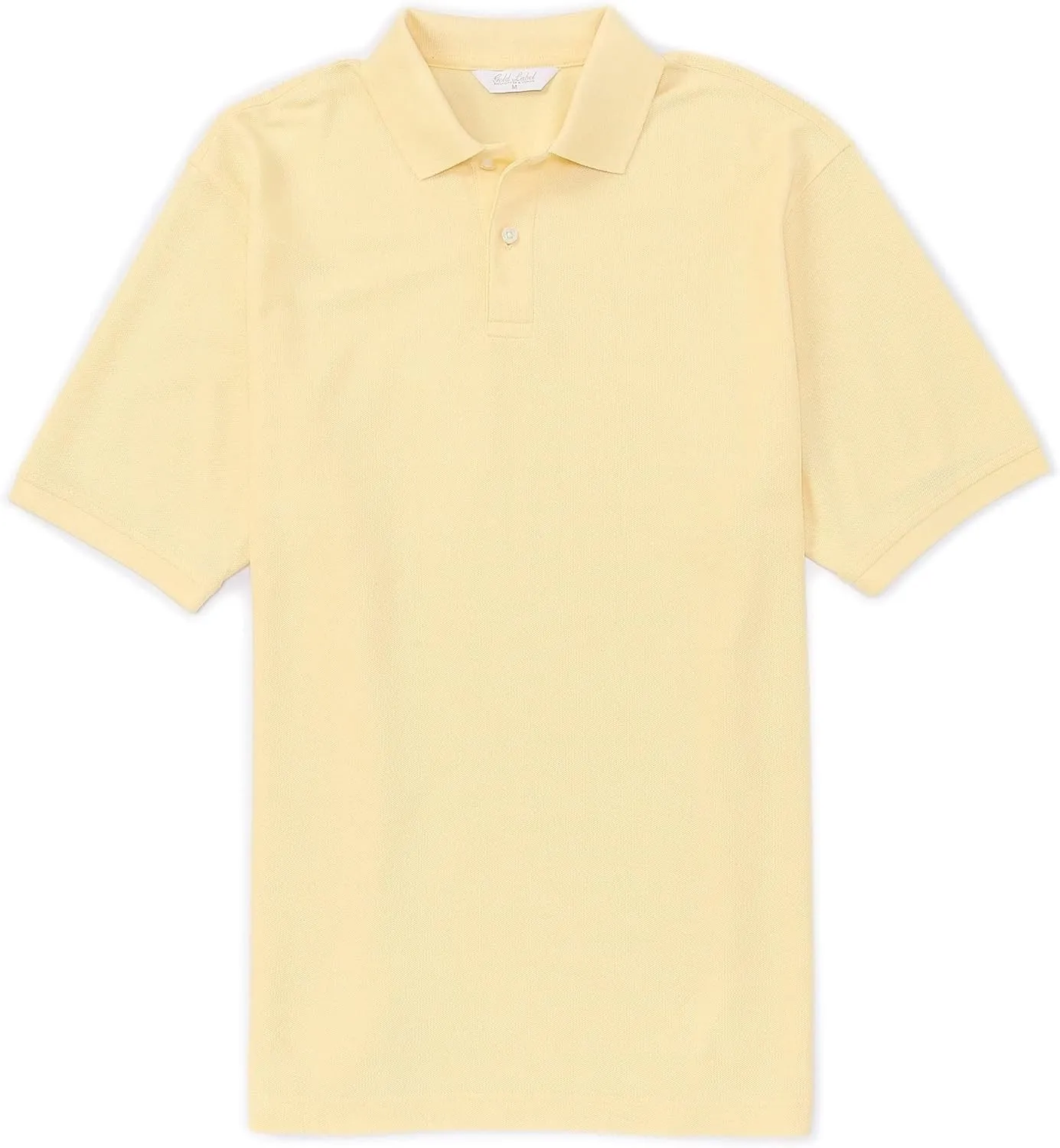Gold Label Men's Pique Polo Shirt Supima Cotton Short Sleeve Wrinkle Resistant (Also in Big & Tall)