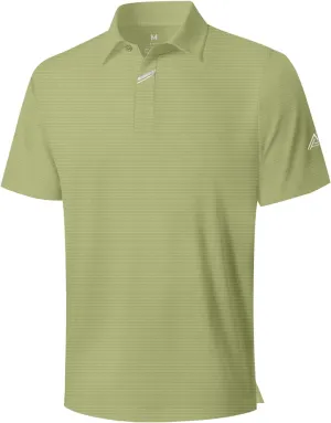 Lzzidou Polo Shirts for Men Short Sleeve Golf Polo Shirts Stretch Moisture Wicking Performance Athletic Tees