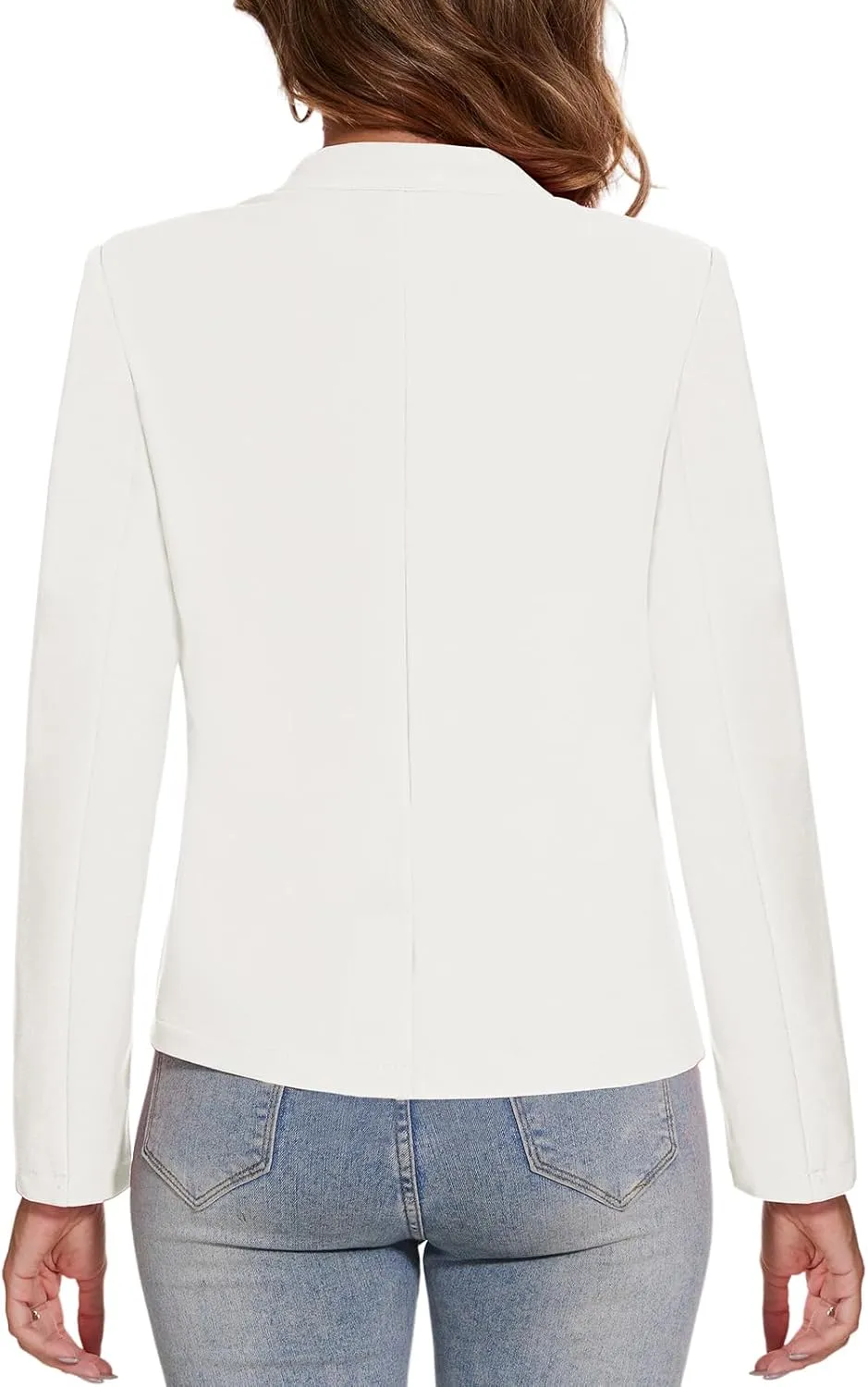 MINTLIMIT Blazer for Women Long Sleeve Button Front Blazer Notch Collar Casual Work Office Suit Jackets with Pockets
