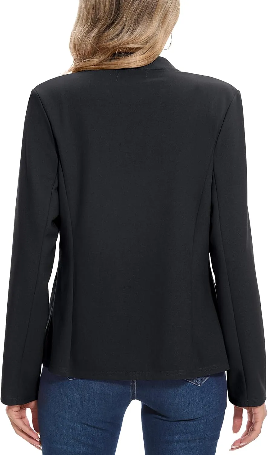 MINTLIMIT Blazers for Women Long Sleeve Notch Collar Blazer Button Front Casual Work Office Suit Jackets with Pockets