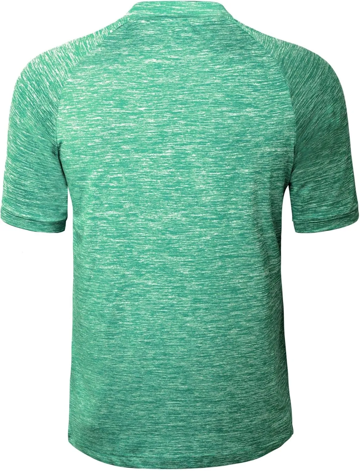 TAPULCO Mens Collarless Golf Shirts Short Sleeve Dry Fit Stretch Casual Breathable Lightweight Tshirts
