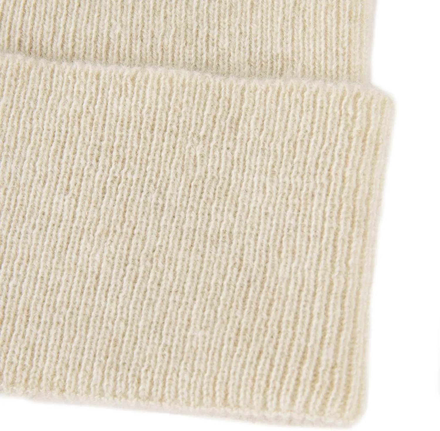 Unisex 100% Pure Cashmere Beanie, Ribbed Cuffed Hat Warm Soft with Gift Box for Women and Men
