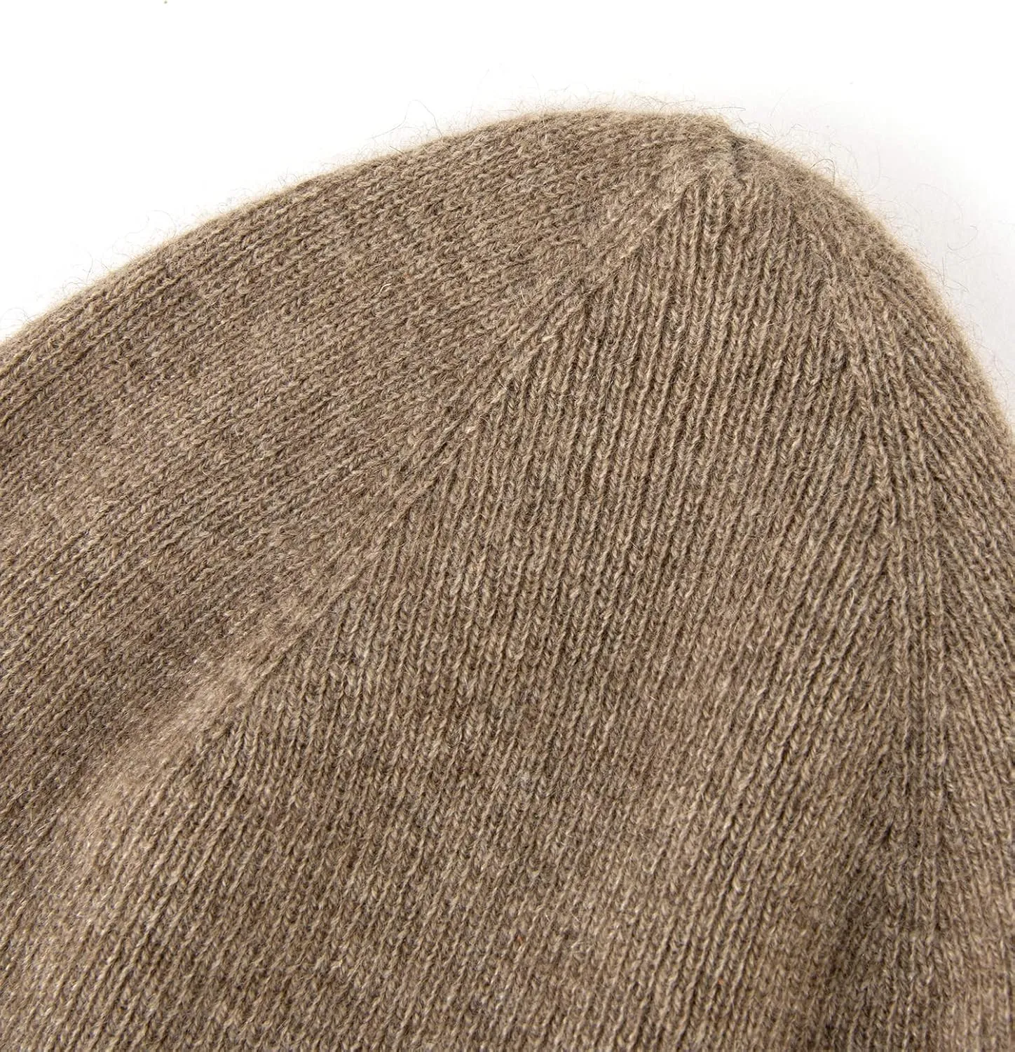 Unisex 100% Pure Cashmere Beanie, Ribbed Cuffed Hat Warm Soft with Gift Box for Women and Men