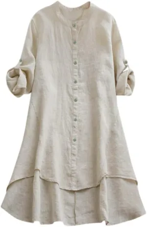 Womens Cotton Linen Hoodies Plus Size Button Down Roll-up Long Sleeve Drawstring Beach Yoga Summer Solid T Shirt Tops